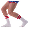 Barcode Berlin Chaussettes Gym Socks Blanc-Rouge